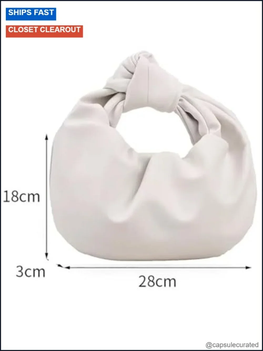 Women's Ruched Clutch Hobo Handbag PU Leather Evening Bag Wedding Party Purse